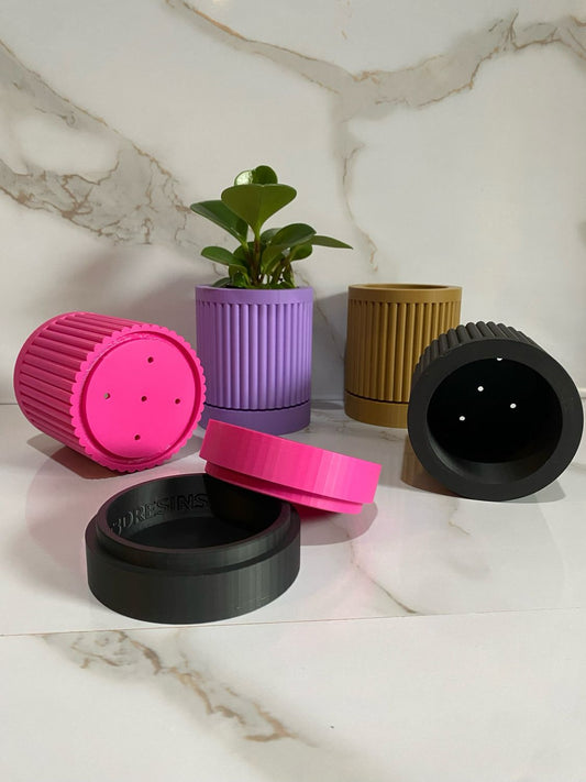 Indoor Planter & Drip Tray Daphnee Planter