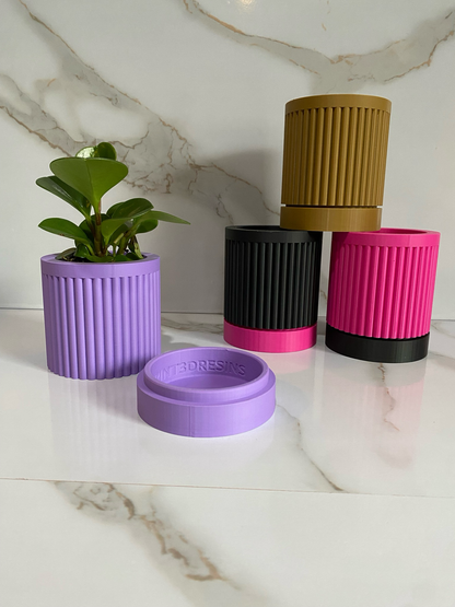 Indoor Planter & Drip Tray Daphnee Planter