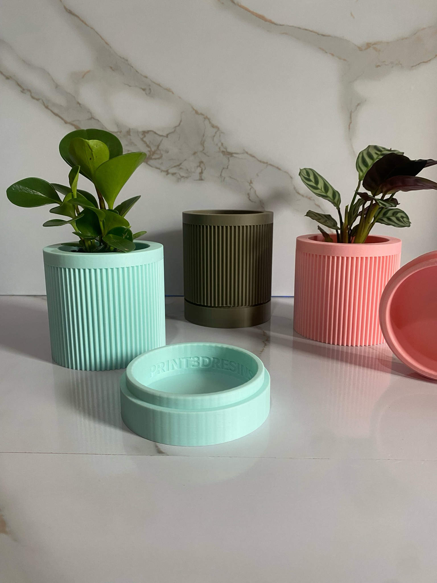 Indoor Planter & Drip Tray  Fleur Planter