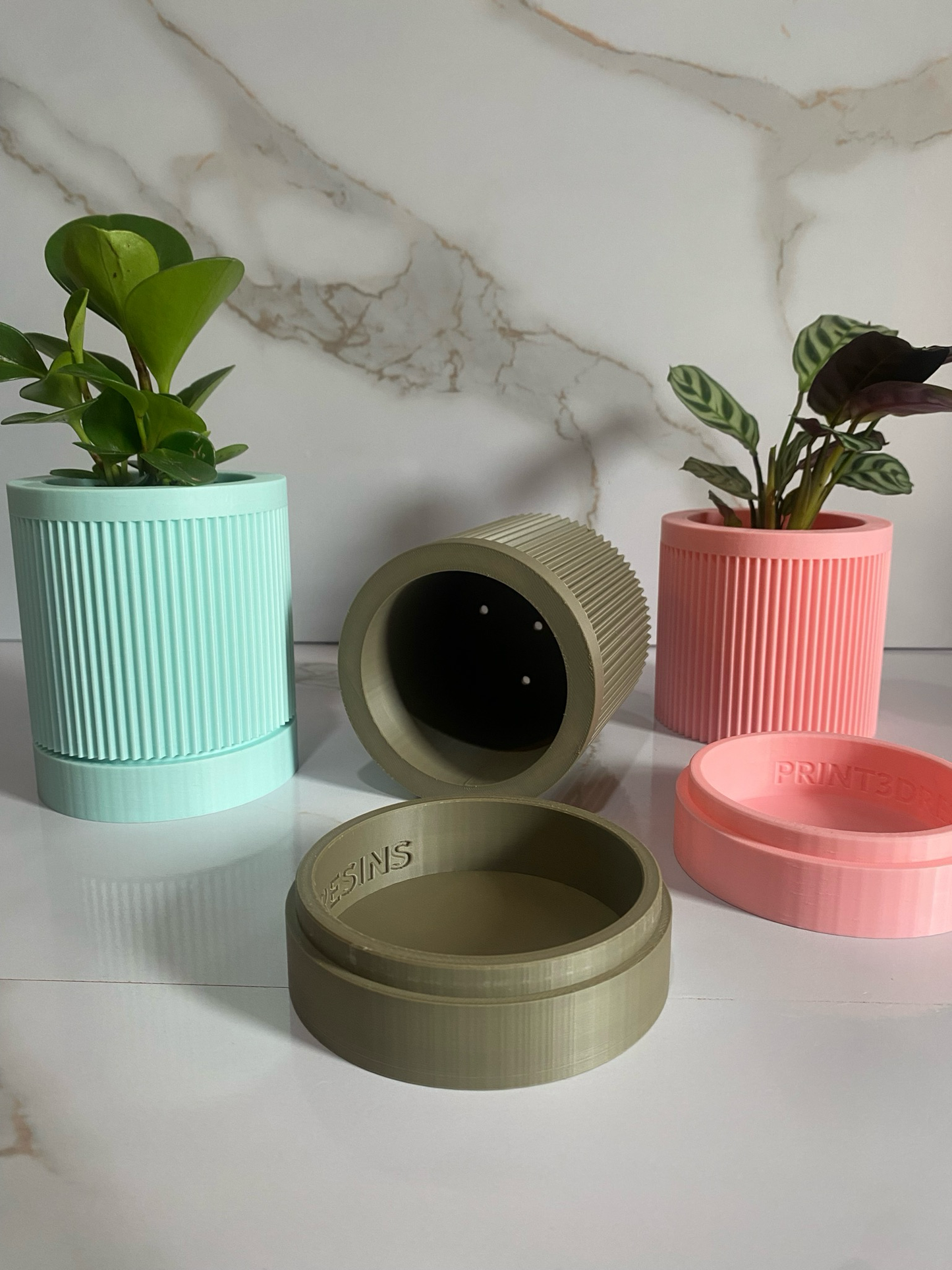 Indoor Planter & Drip Tray  Fleur Planter