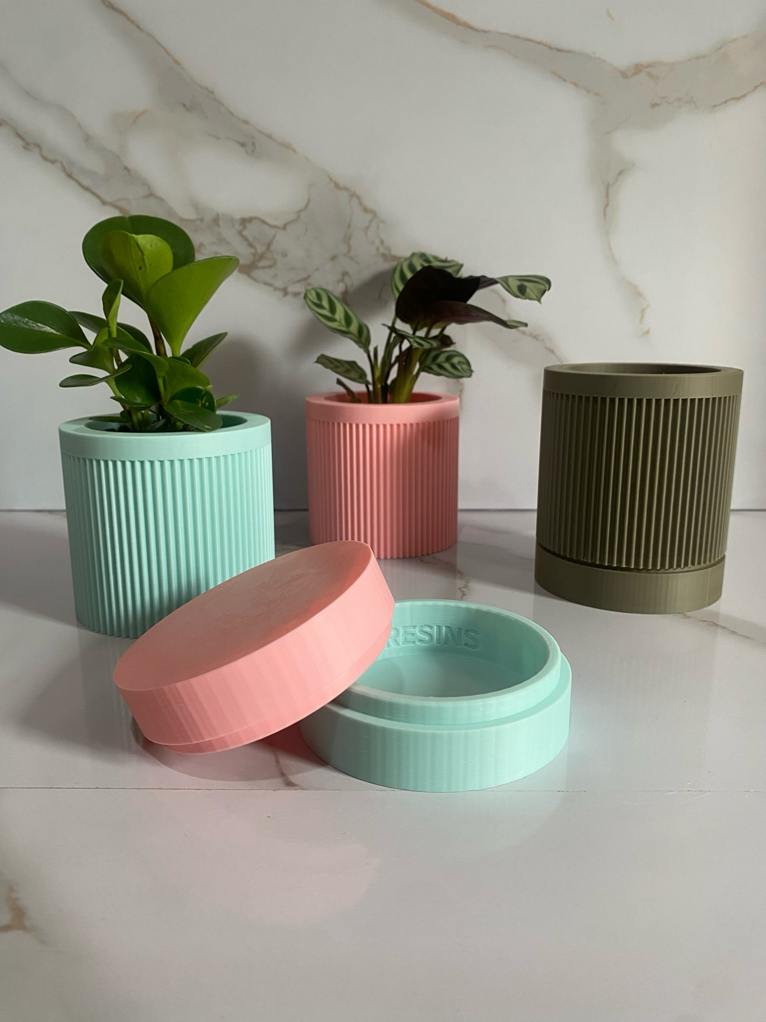 Indoor Planter & Drip Tray  Fleur Planter