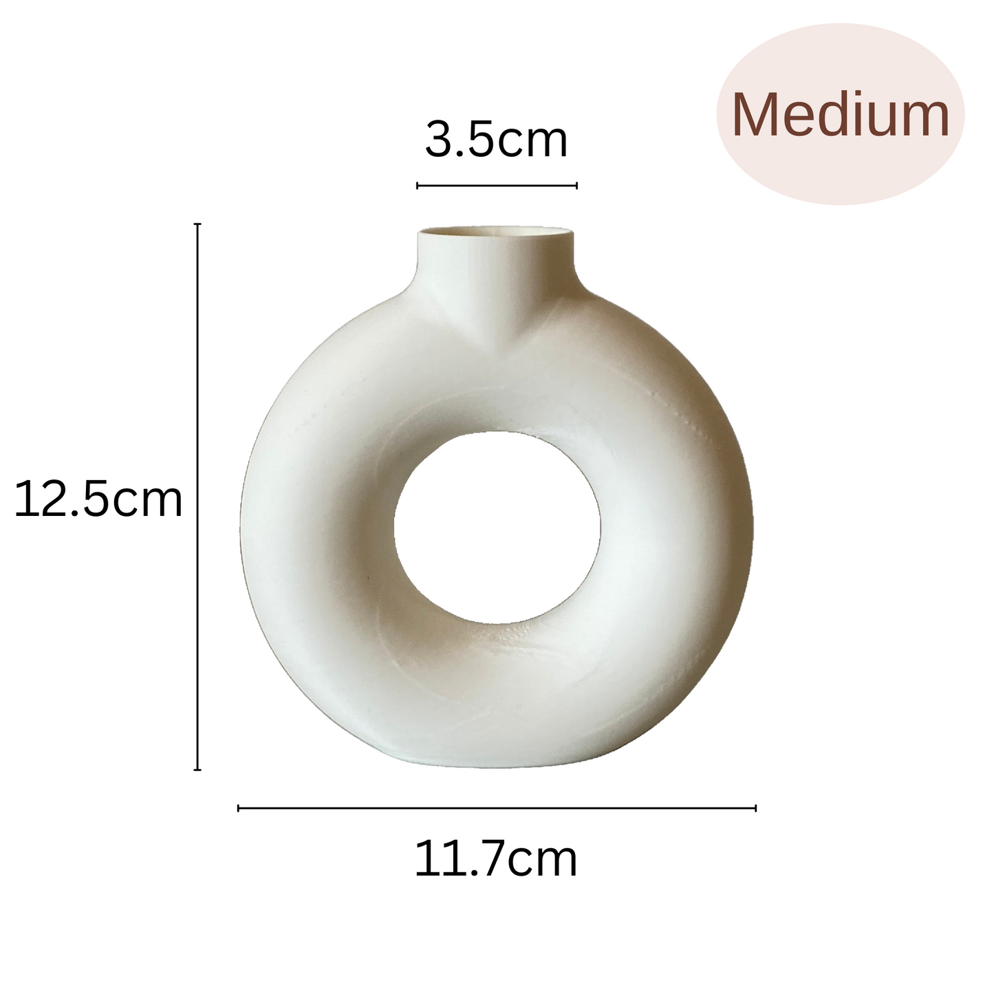 Nordic Circular Hollow Donut Vase
