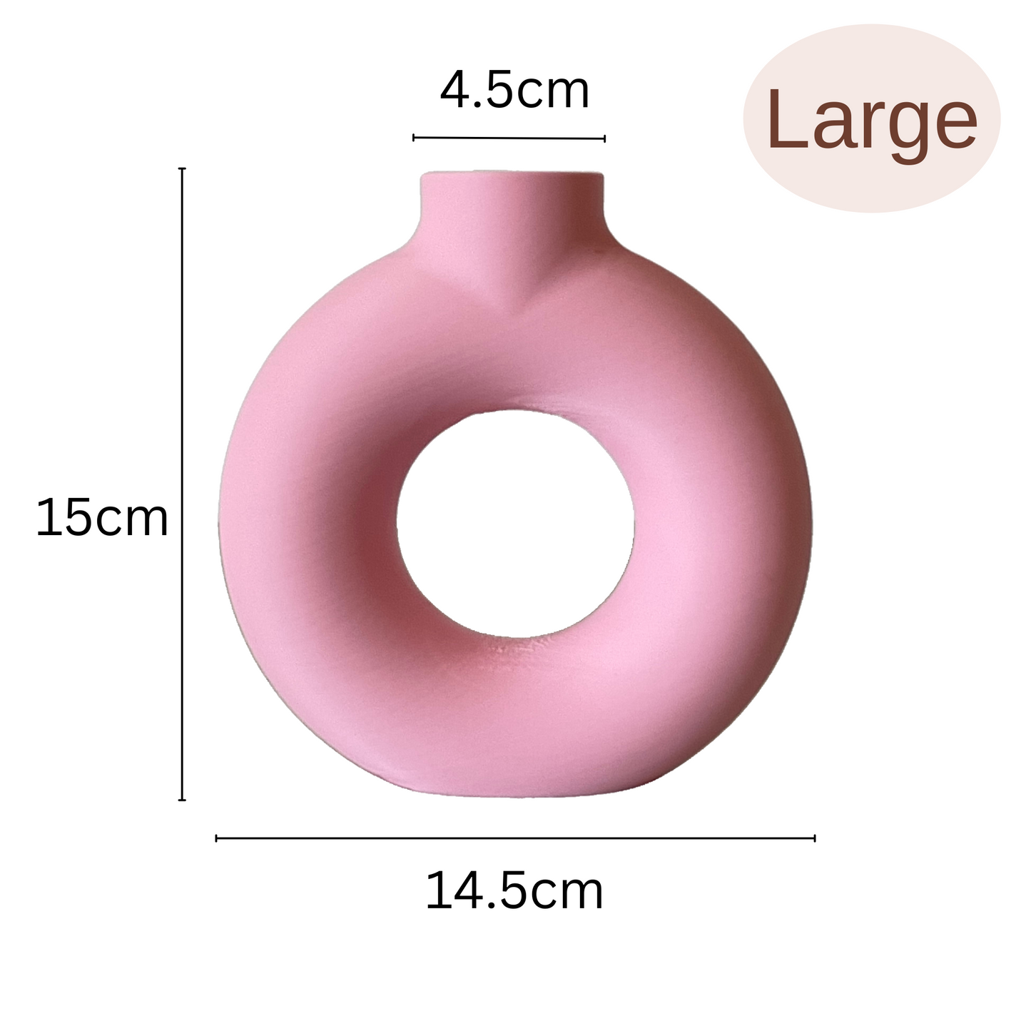 Nordic Circular Hollow Donut Vase