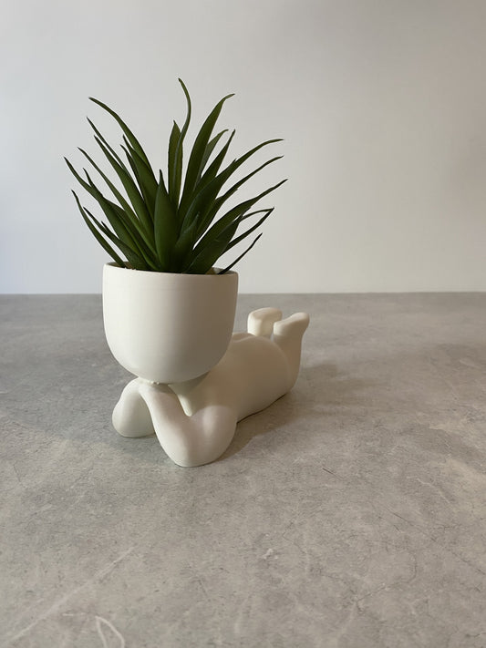 Laying Boy Indoor Planter Pot