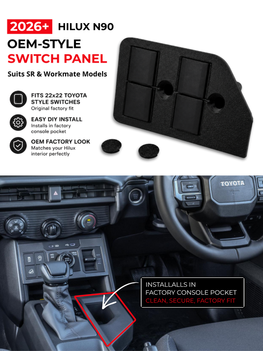 Toyota Hilux N90 2026+ Switch Panel | Workmate & SR Models